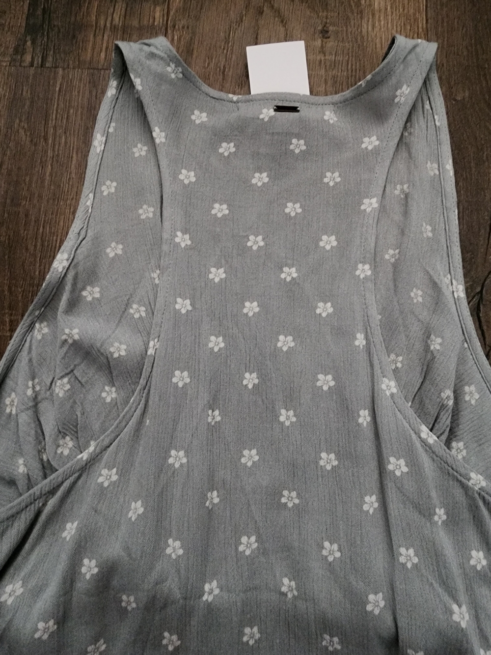 O'Neill Dusty Light Green Floral Sleeveless Casual Dress - Picture 6 of 6